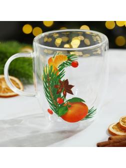 Кружка с двойными стенками «Аромат праздника», 300 мл