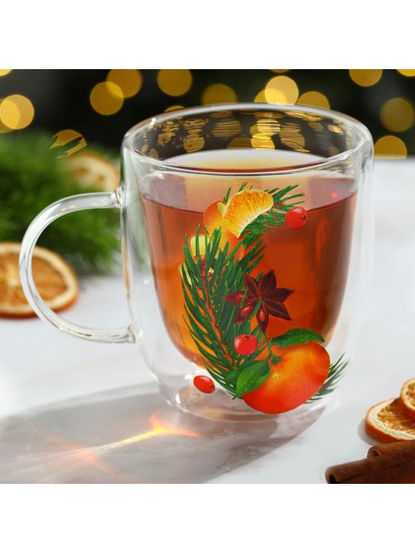 Кружка с двойными стенками «Аромат праздника», 300 мл