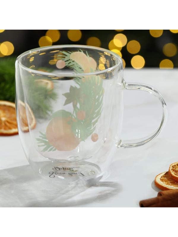 Кружка с двойными стенками «Аромат праздника», 300 мл