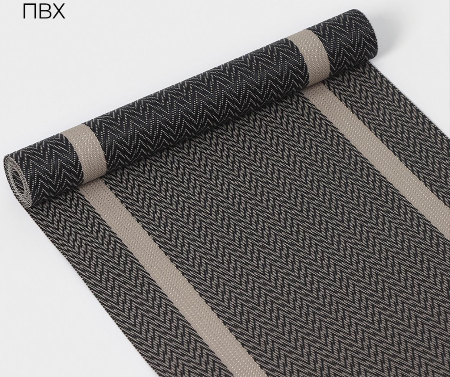 Дорожка на стол Magistro «Рона», 30×150 см, цвет чёрный