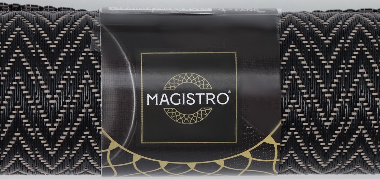 Дорожка на стол Magistro «Рона», 30×150 см, цвет чёрный