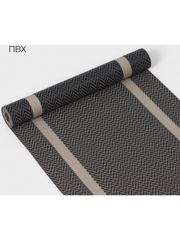 Дорожка на стол Magistro «Рона», 30×150 см, цвет чёрный