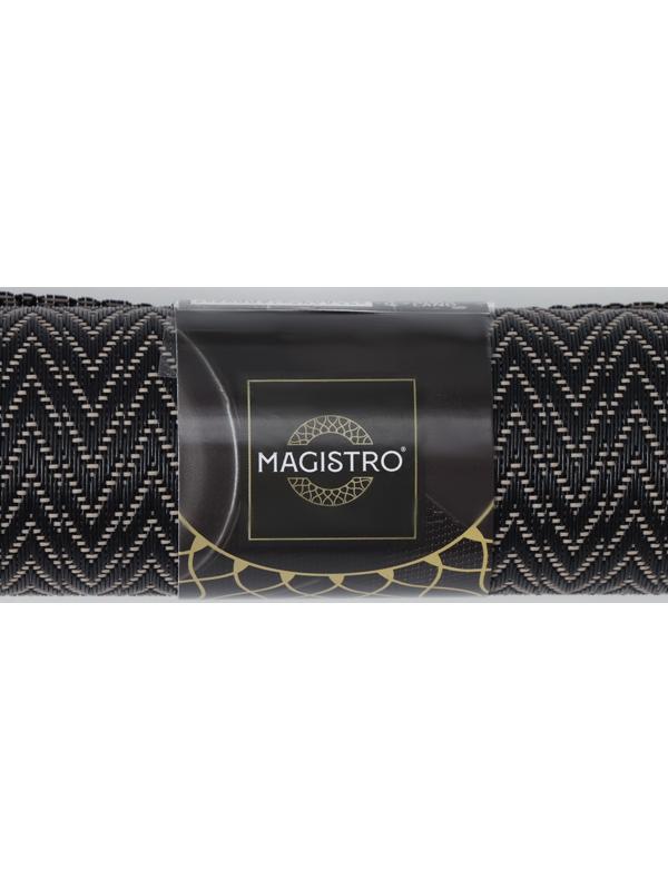 Дорожка на стол Magistro «Рона», 30×150 см, цвет чёрный