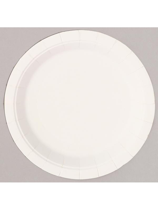 Тарелки бумажные «С днём рождения!», 6 шт, цвет чёрный