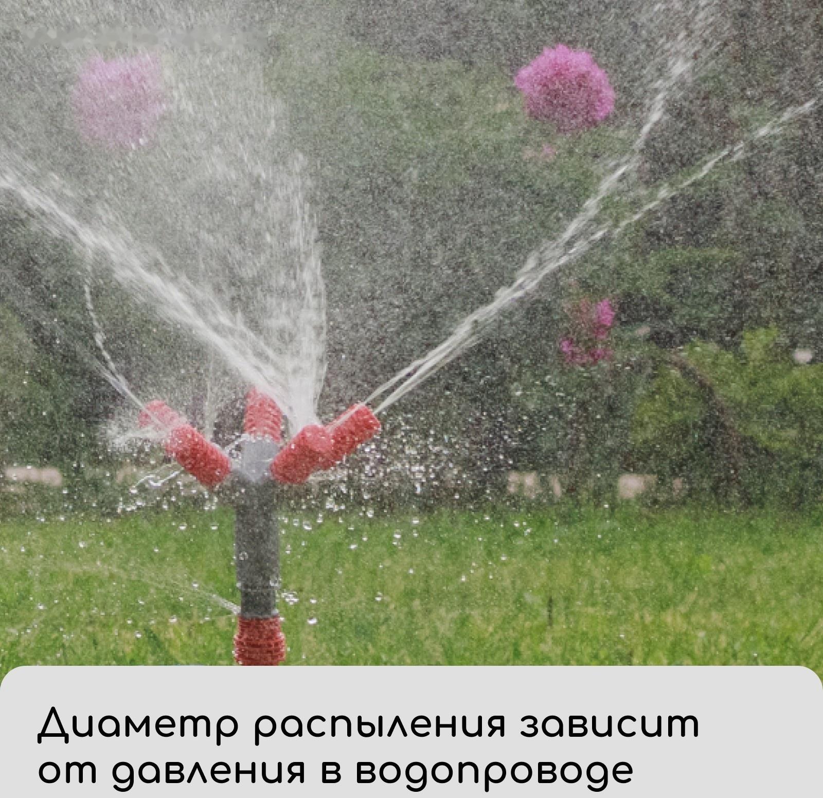 Распылитель 4−лепестковый, штуцер под шланги 1/2