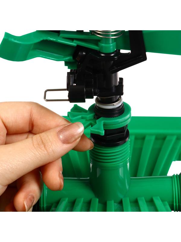 Распылитель импульсный, под коннектор, горизонтальный, пластик, Greengo