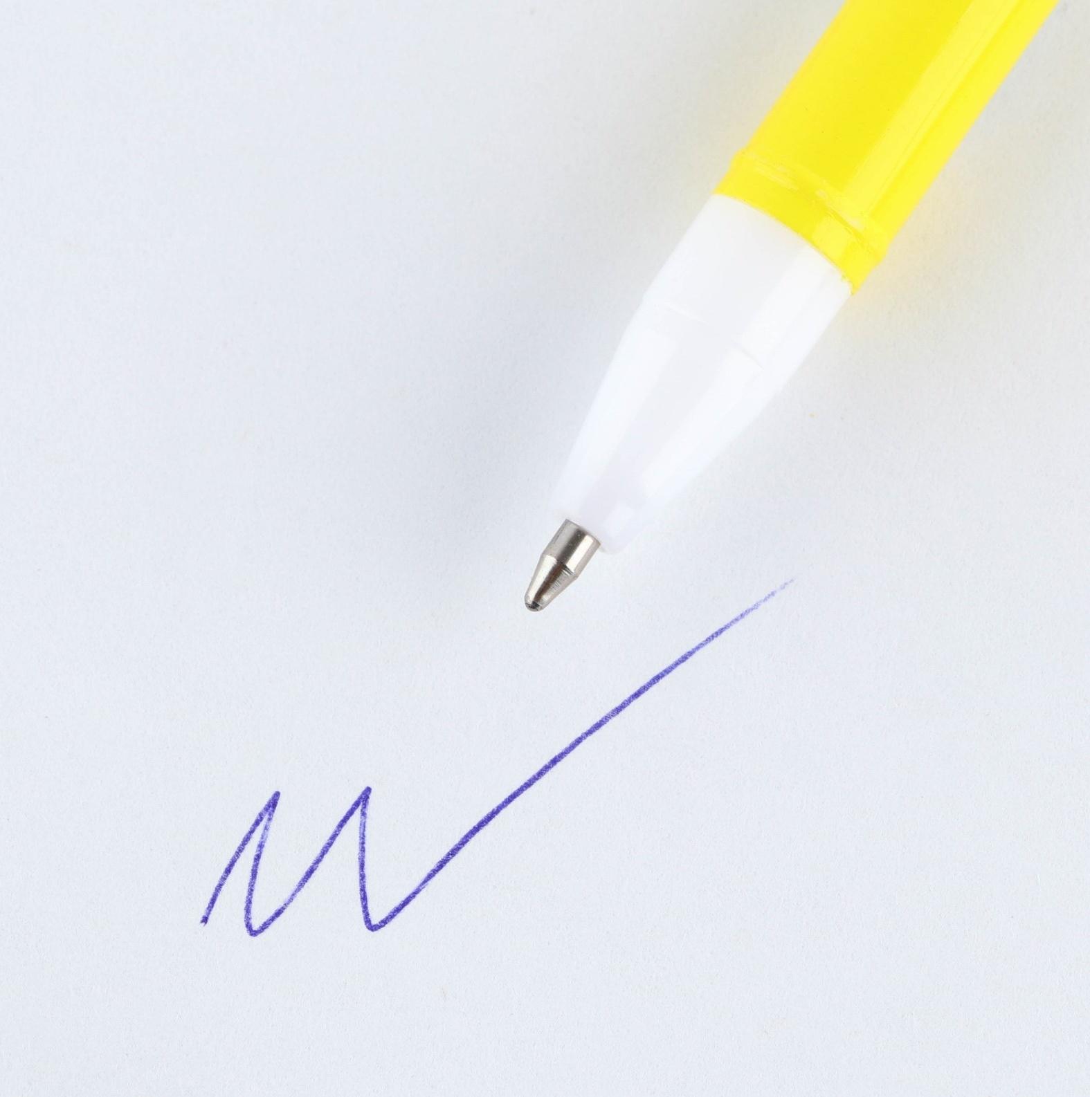 Ручка пластик шариковая, синяя паста, 0,5 мм «PROвыбор»