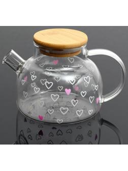 Чайник «Сердечки», 600 мл