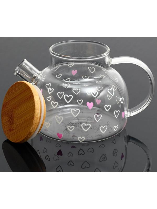 Чайник «Сердечки», 600 мл
