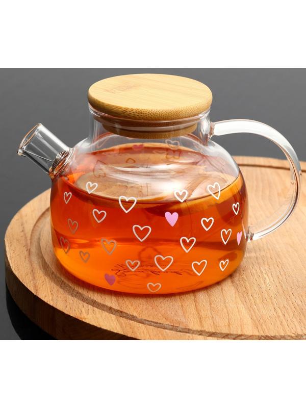 Чайник «Сердечки», 600 мл