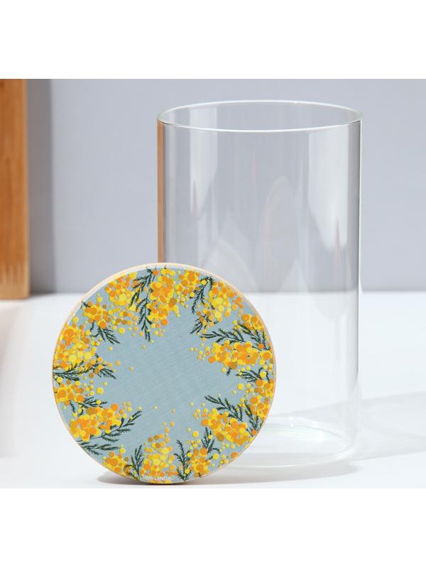 Банка для хранения «Нежная мимоза», 950 мл