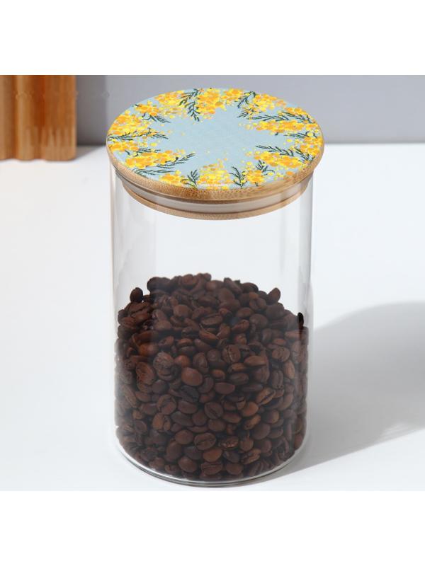 Банка для хранения «Нежная мимоза», 950 мл