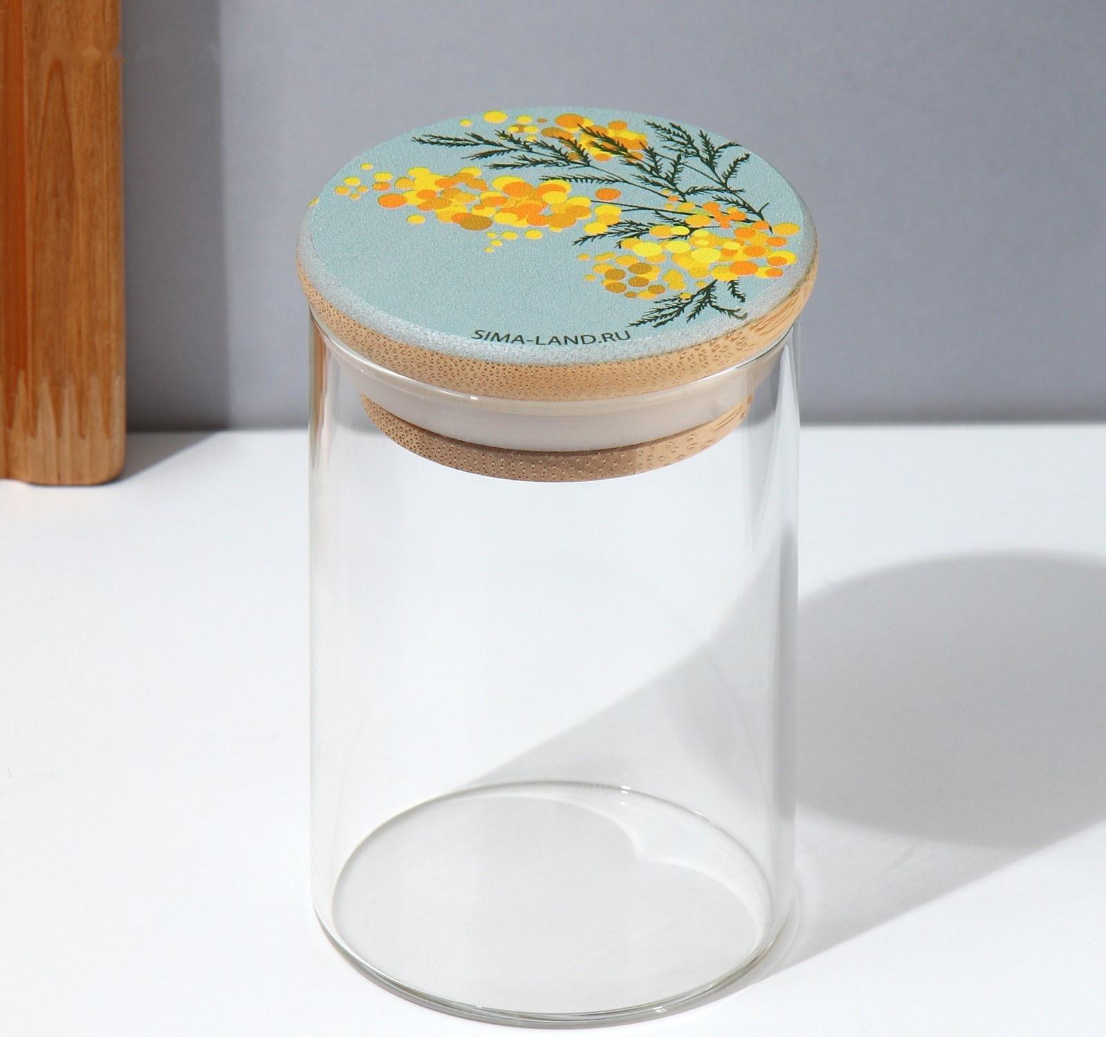 Банка для хранения «Нежная мимоза», 100 мл