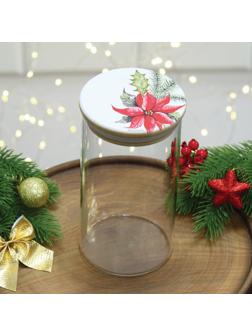 Банка для хранения «Рождественская звезда», 700 мл