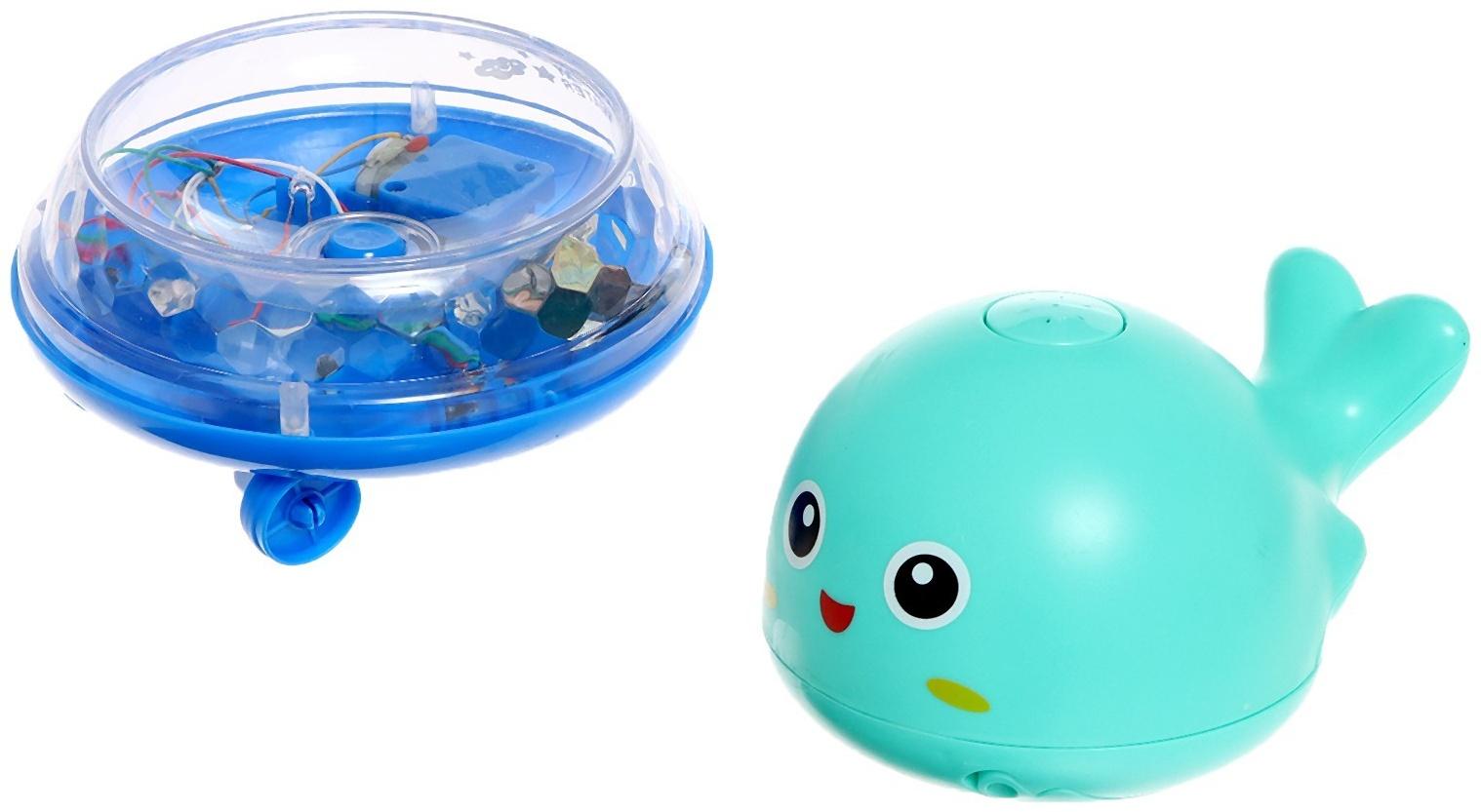 Музыкальная игрушка-фонтанчик «Весёлый кит», водоплавающая