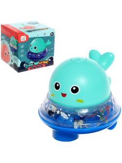 Музыкальная игрушка-фонтанчик «Весёлый кит», водоплавающая