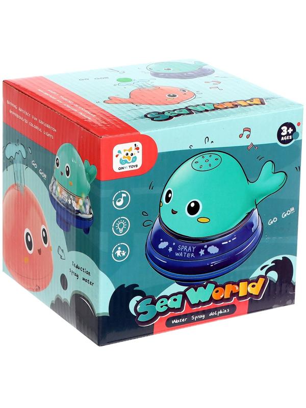 Музыкальная игрушка-фонтанчик «Весёлый кит», водоплавающая