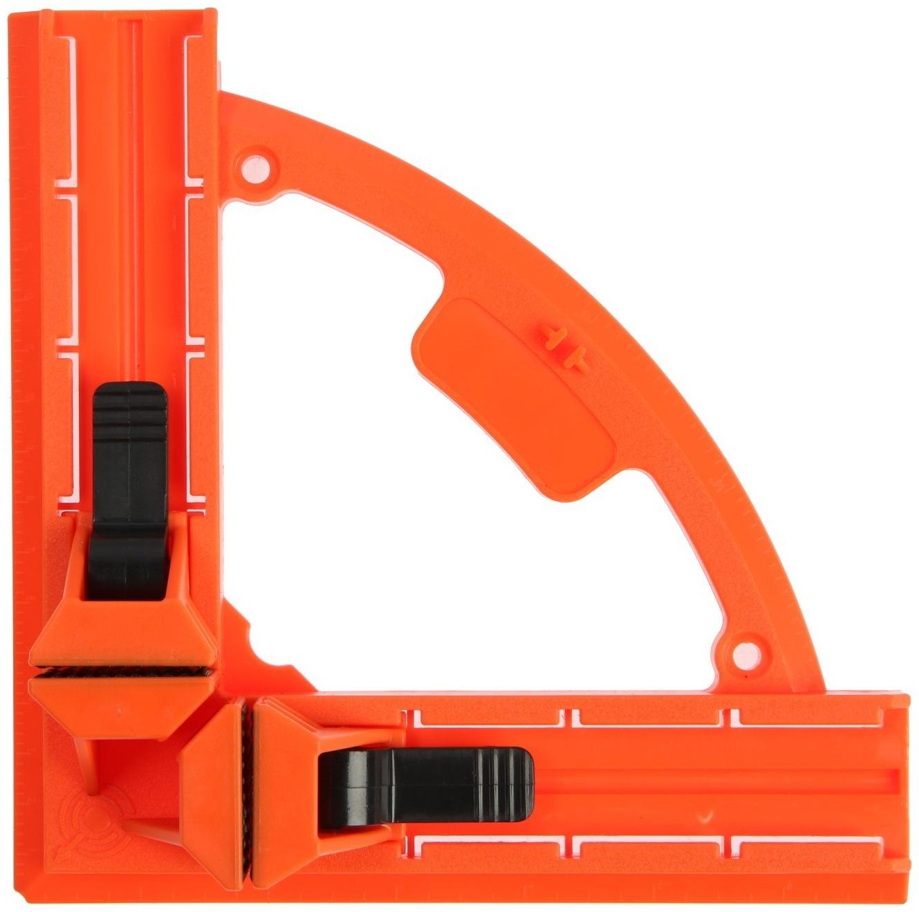 Струбцина угловая ЛОМ, пластиковая, до 90 мм