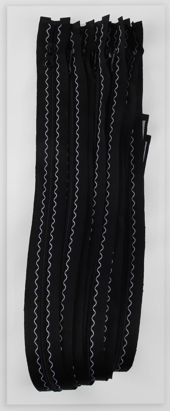 Молния «Спираль», №5, разъёмная, замок автомат, 60 см, цвет чёрный