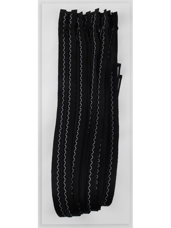 Молния «Спираль», №5, разъёмная, замок автомат, 60 см, цвет чёрный