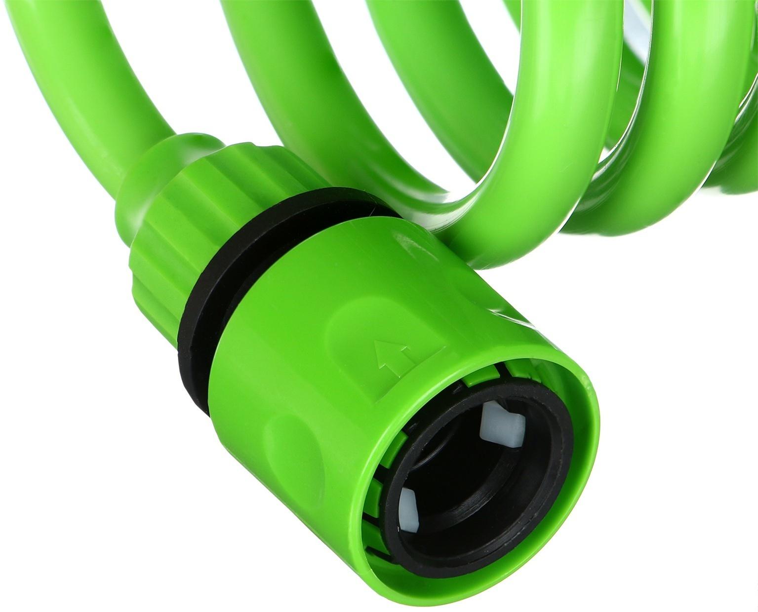 Шланг спиральный, L = 7,5 м, насадка, коннектор 2 шт., штуцер d = 1/2