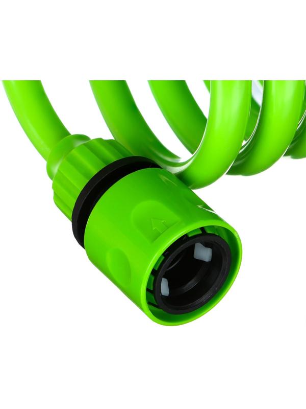 Шланг спиральный, L = 15 м, распылитель 5 режимов, коннектор 2 шт., штуцер d = 1/2