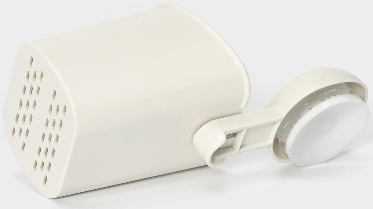 Держатель для зубных щёток на вакуумной присоске, 9×7,7×19 см, цвет белый