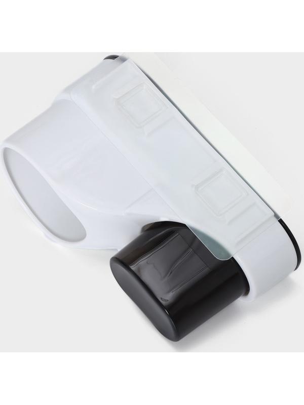 Держатель для фена и ванных принадлежностей в ванную на липучках, 18,7×10×9 см, цвет чёрно-белый