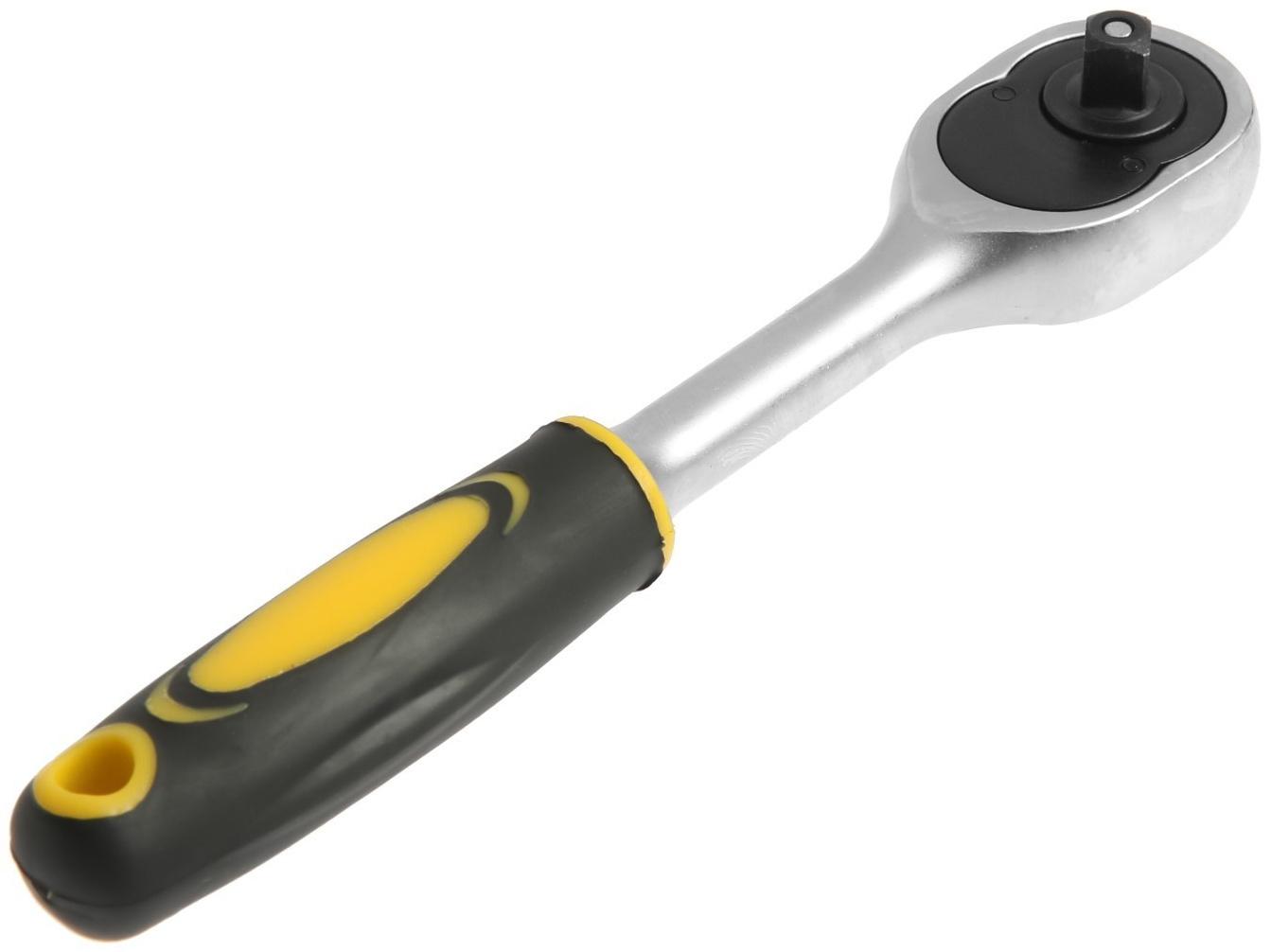 Набор торцевых головок ТУНДРА, трещотка, CrV, 1/4