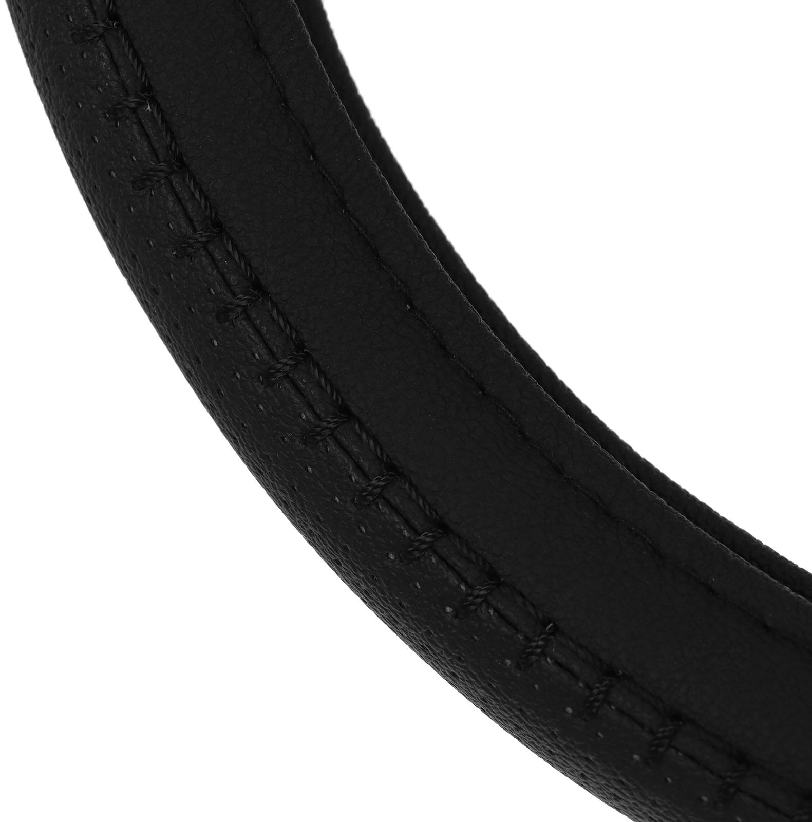 Оплетка на руль Nova Bright экокожа перфорированная, черная, M