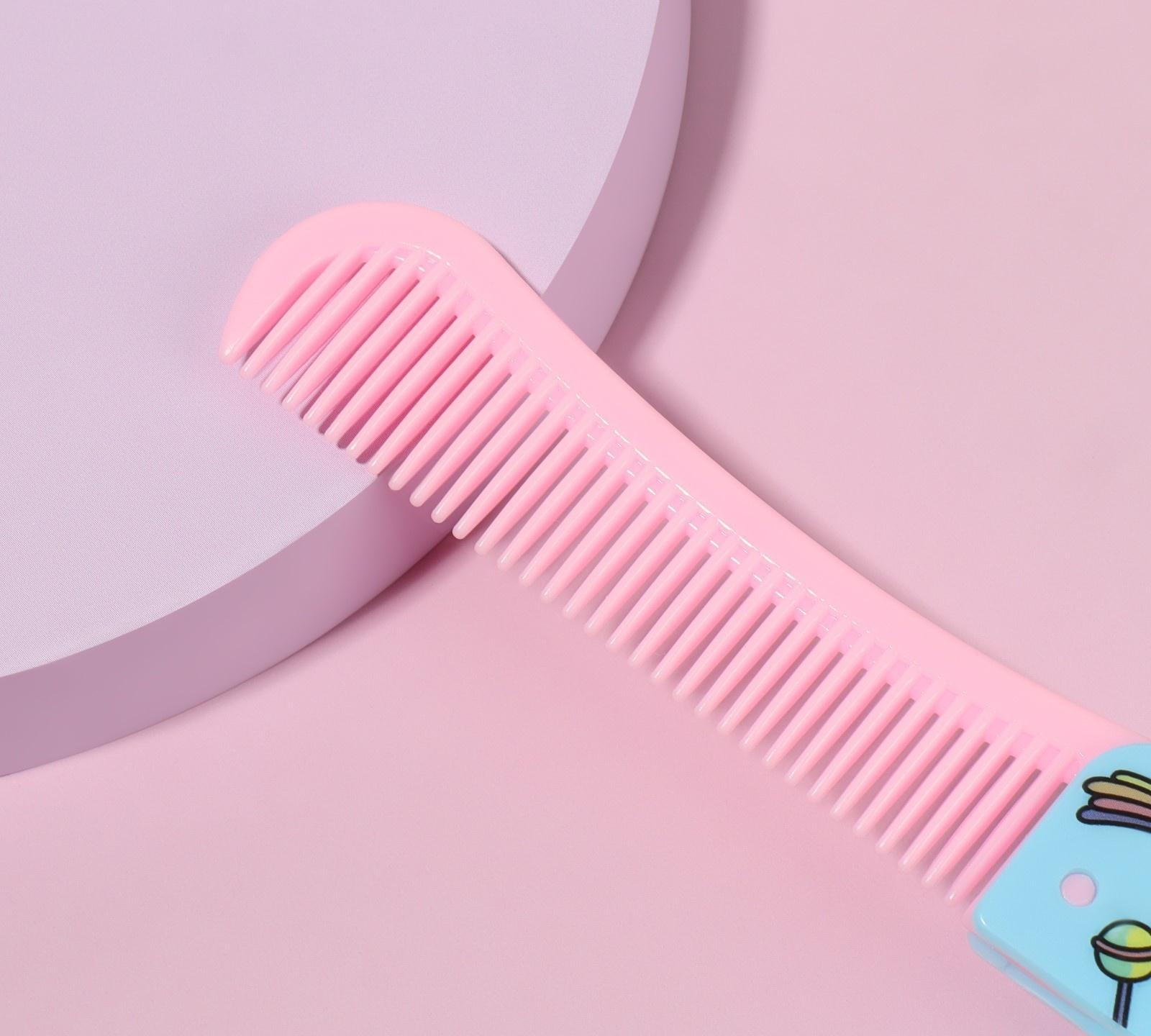 Расчёска складная, 19,5 × 2,5 см, цвет МИКС