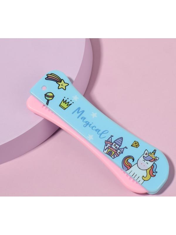 Расчёска складная, 19,5 × 2,5 см, цвет МИКС