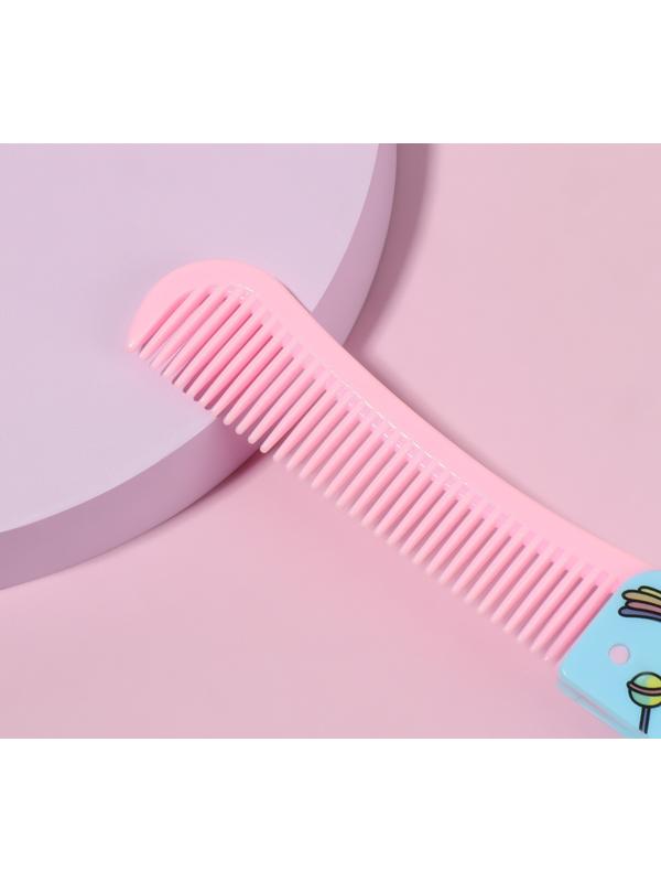 Расчёска складная, 19,5 × 2,5 см, цвет МИКС