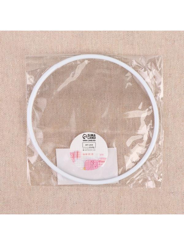 Основа для макраме «Круг», металлическая, d = 10/10,6 см, цвет белый