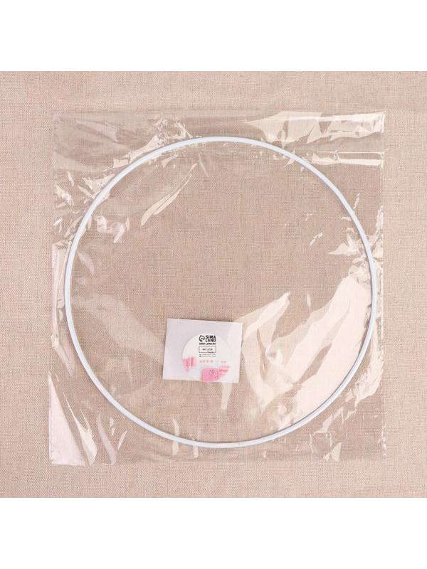 Основа для макраме «Круг», металлическая, d = 20/20,6 см, цвет серебряный