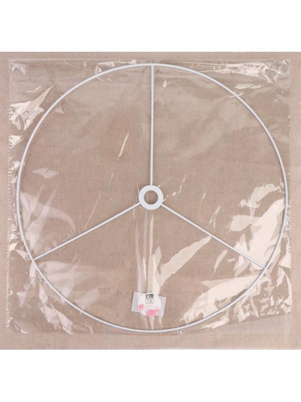 Основа для плетения торшера «Круг», металлическая, d = 40/40,5 см, цвет серебряный