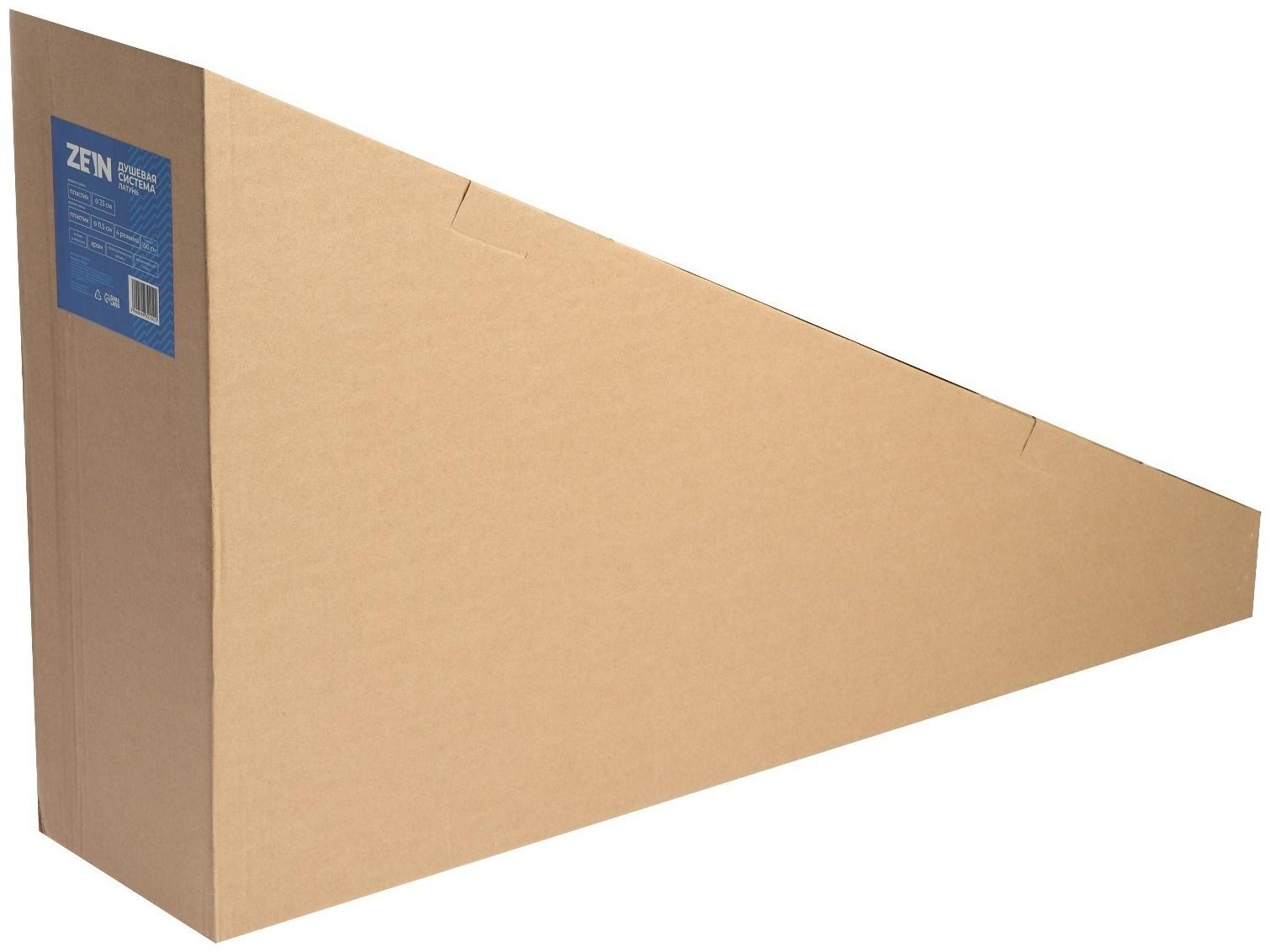 Душевая система ZEIN Z3892, излив в корпусе, лейка верхняя d=23 см, ручная 11.5 см, хром