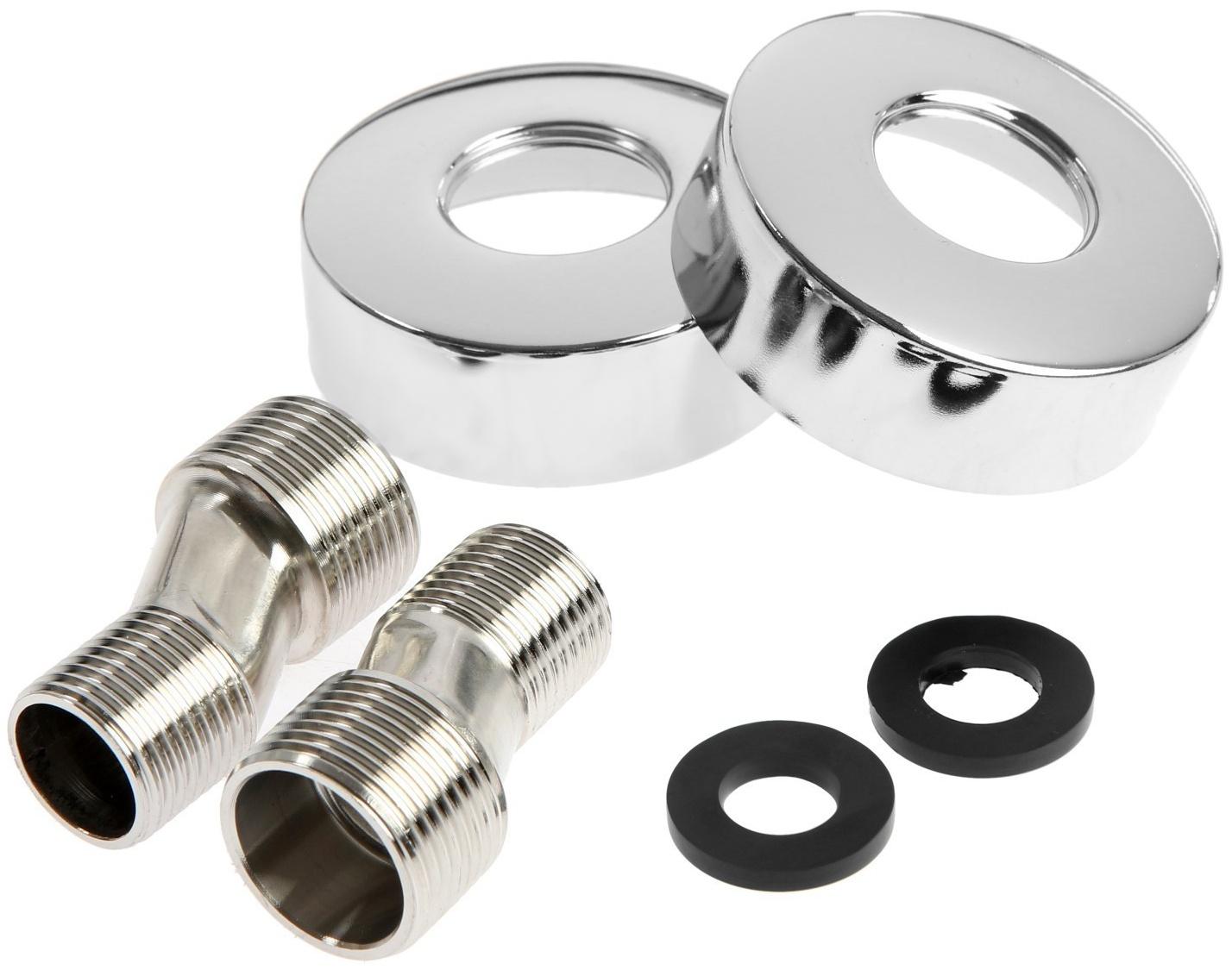 Душевая система ZEIN Z3892, излив в корпусе, лейка верхняя d=23 см, ручная 11.5 см, хром