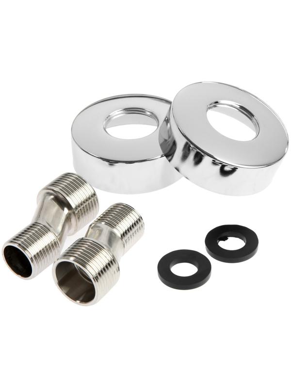 Душевая система ZEIN Z3892, излив в корпусе, лейка верхняя d=23 см, ручная 11.5 см, хром