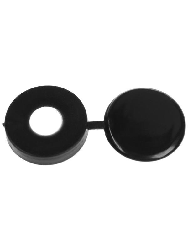 Декоративный колпачок для саморезов, черный, набор 100 шт