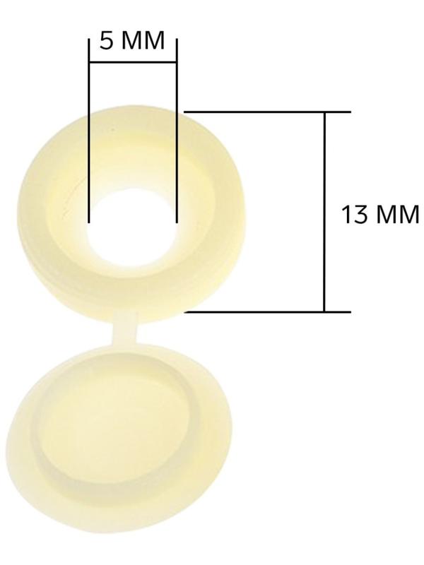 Декоративный колпачок для саморезов, бежевый, набор 100 шт