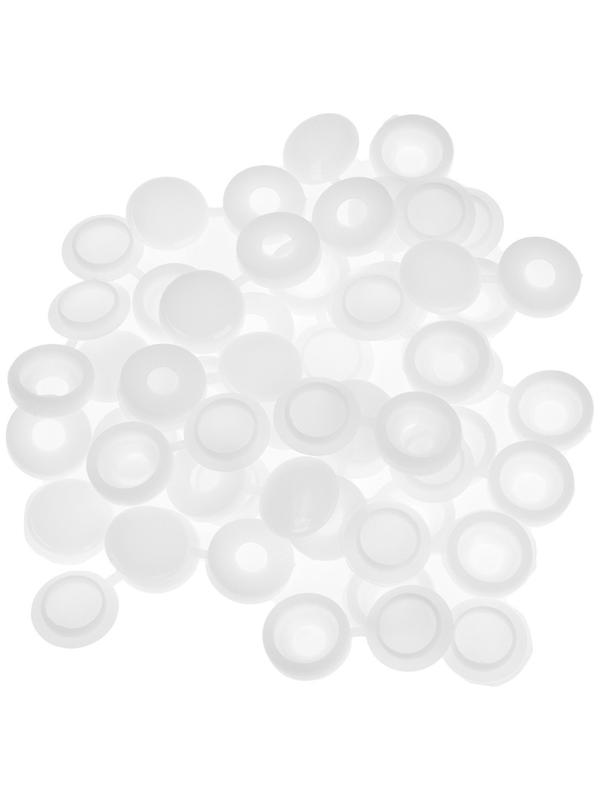 Декоративный колпачок для саморезов, белый, набор 100 шт