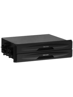 Универсальный подстаканник и органайзер пространства 1DIN, черный