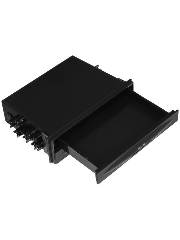 Универсальный подстаканник и органайзер пространства 1DIN, черный