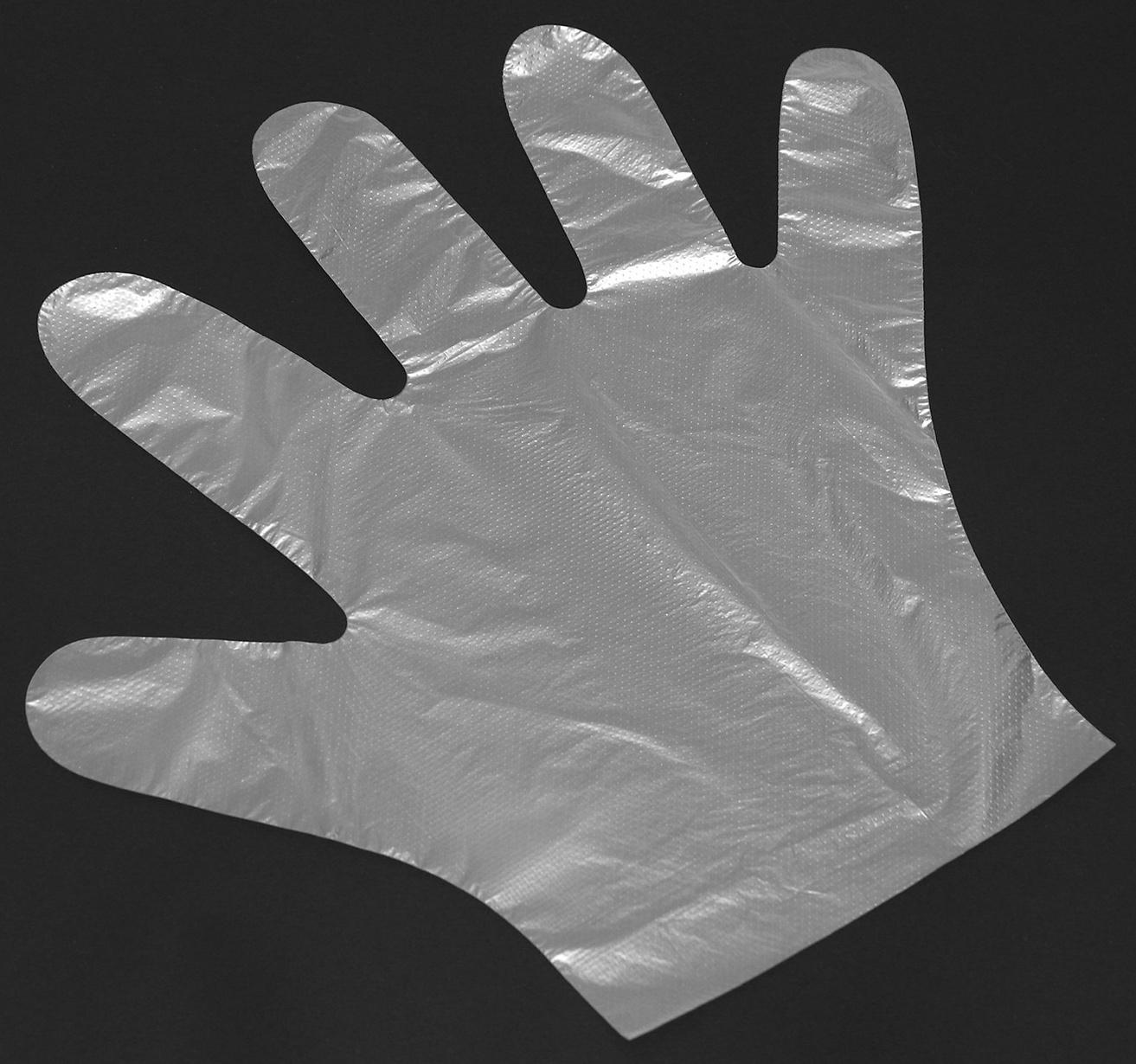 Перчатки одноразовые полиэтиленовые, в упаковке по 100 шт