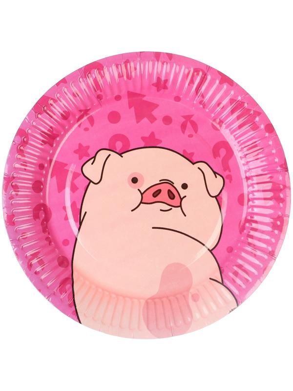 Тарелки бумажные, Гравити Фолз, набор 6 шт  18 см