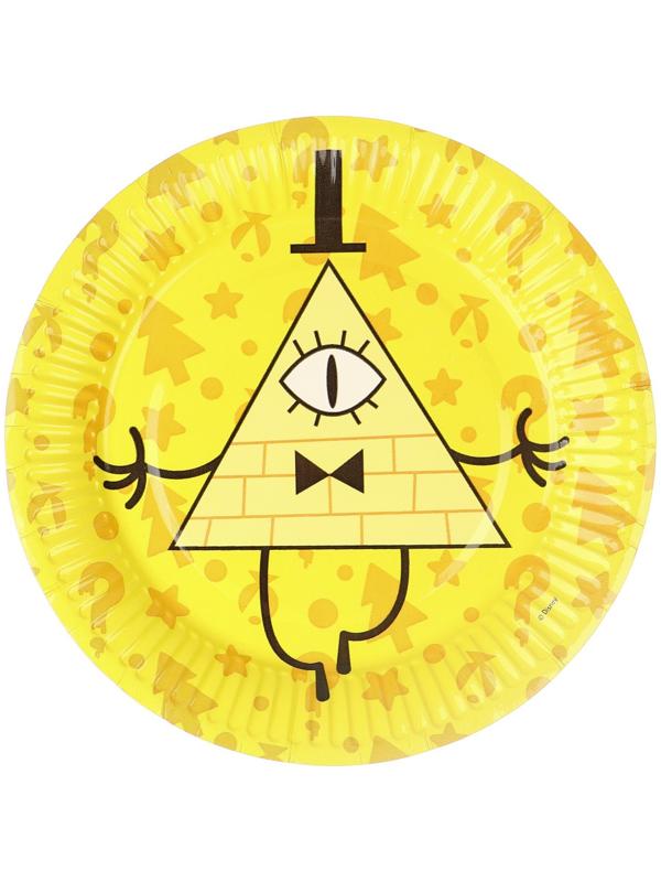 Тарелки бумажные, Гравити Фолз, набор 6 шт  18 см