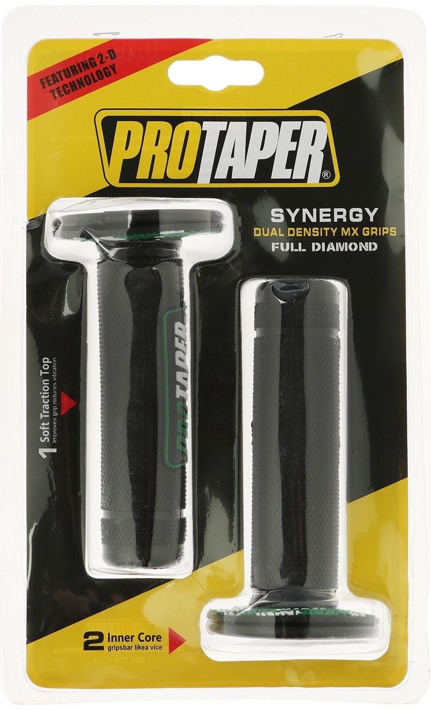 Грипсы универсальные, противоскользящие 24×120 мм, набор 2 шт, зеленые