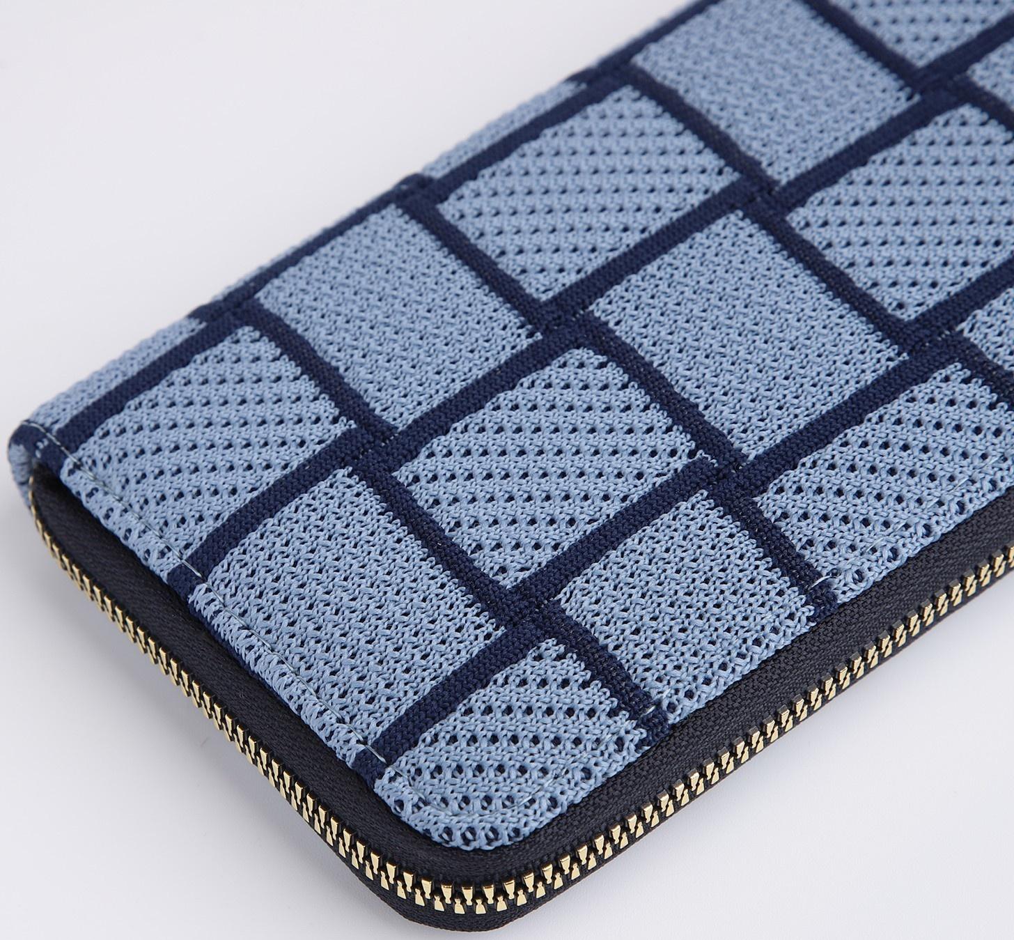 Кошелёк на молнии, цвет синий