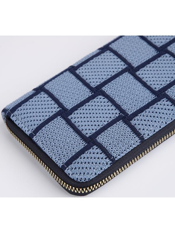 Кошелёк на молнии, цвет синий